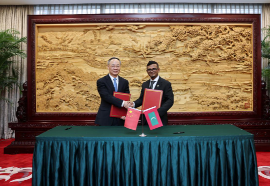 李云泽会见马尔代夫货币管理局局长艾哈迈德·穆纳瓦尔